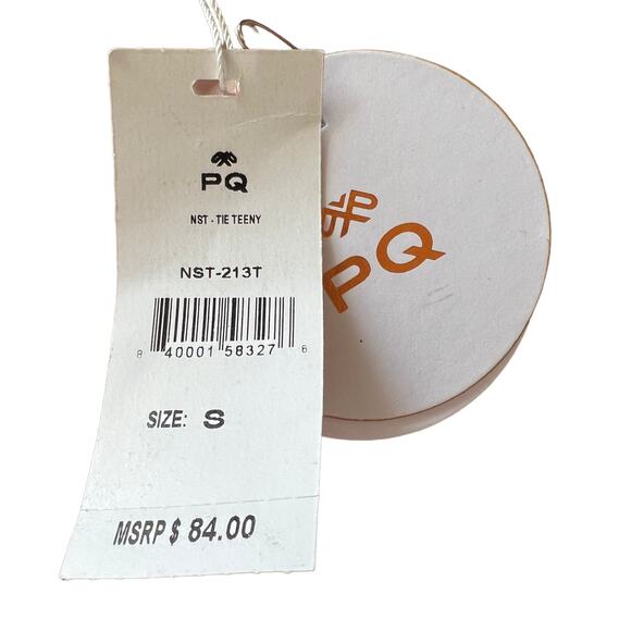 Pq Newport Stripe Tie Teeny Bikini Bottom Small NWT NEW - Picture 6 of 7